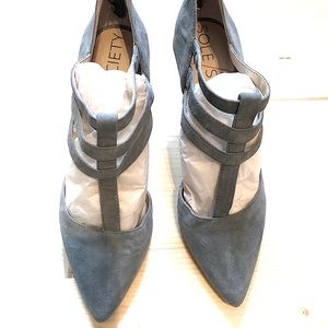 Sole Society Blue T-strap Heels